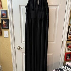 Kathy Ireland Black Sleeveless Dress